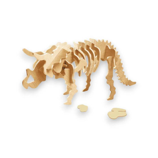 Picture of 3D WOODEN DINO PUZZLE TRICERATOPS